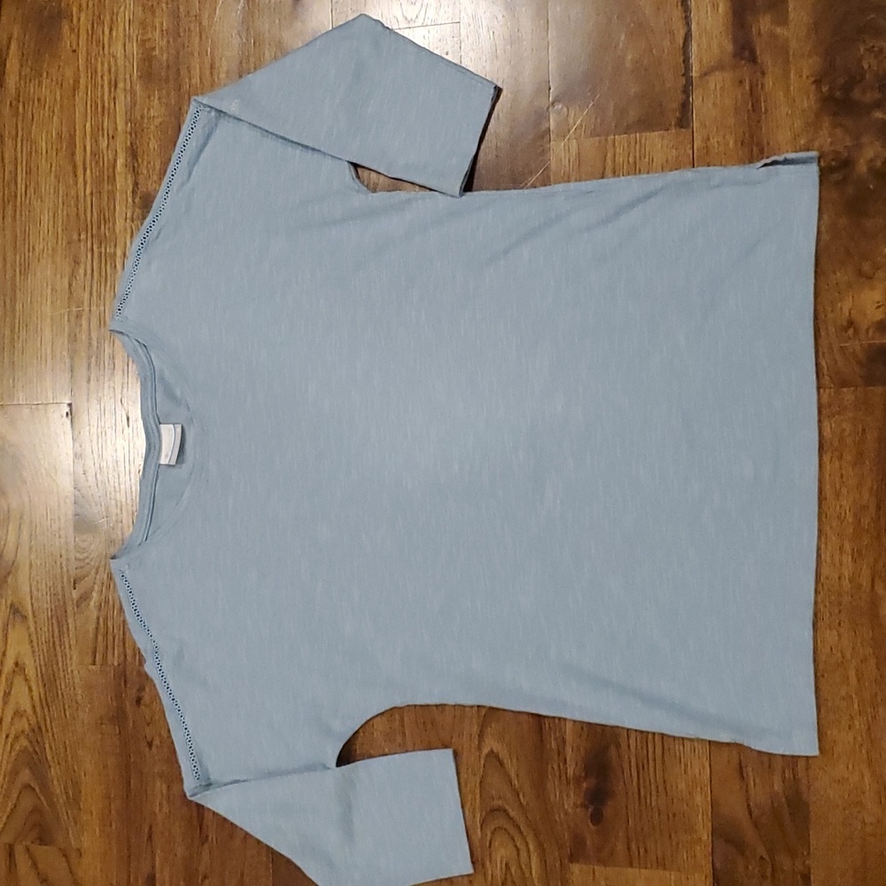 Womens Columbia blue 3/4 sleeve shirt size M